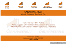 Tablet Screenshot of caravanserrai.it